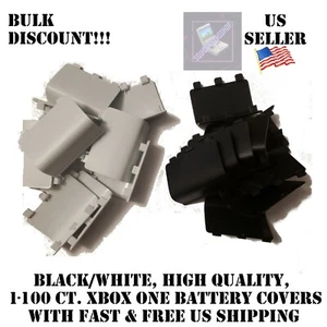 Akkudeckel Backcover Deckel Schale Ersatz XBOX One schwarz weiß 1-100ct. US Verkäufer - Bild 1 von 7