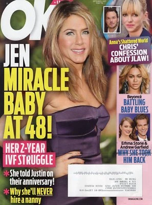 OK! Magazine September 4 2017 Jennifer Aniston Anna Faris Beyonce Halle Berry - Image 1 of 2