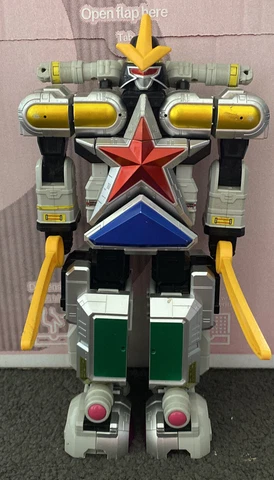 Vintage Bandai Power Rangers Zeo Deluxe Super Zeo Megazord With Swords Cover