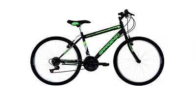Bici 26 MTB uomo 18 velocità nero verde Bicicletta Coppi Girardengo o Frejus - Immagine 1 di 4