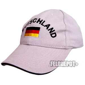 Deutschland Cap Light Grey/Black mit Stick WM EM  - Bild 1 von 1