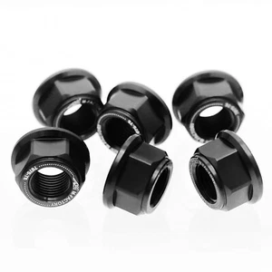 Black CNC Racing Rear Sprocket Nuts For Suzuki DRZ 400 SM 05-15 14 13 12 11 10 - Picture 1 of 9