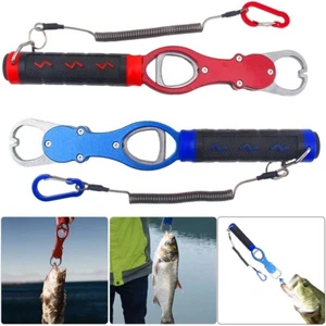 Lip Gripper Fish Plier Hand Grip Portable Fishing Grip Hook With Weight Scale - Picture 1 of 18
