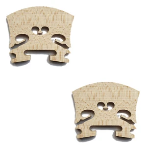 2x 4/4 Geige Europäische Ahornbrücke Barockstil Saite Zubehör Geige Teile - Bild 1 von 2