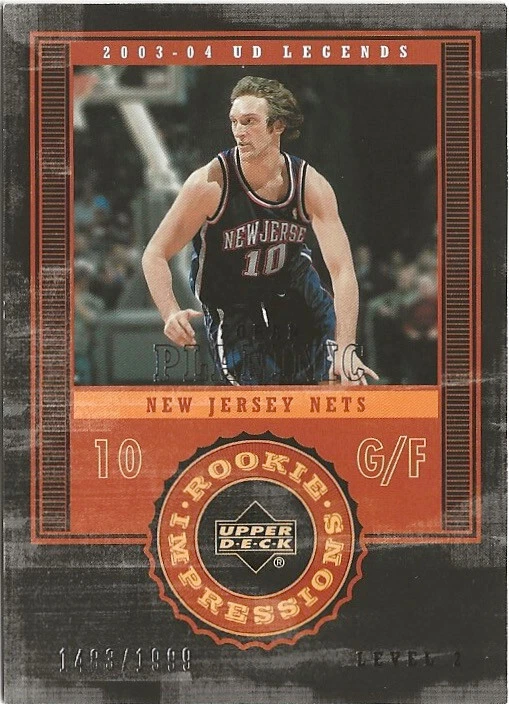 2003-04 Upper Deck Legends Zoran Planinic RC 1483/1999 Croatia - Image 1 of 1