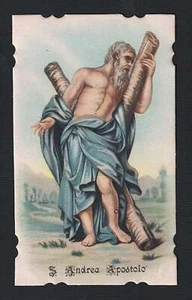 antico santino -holy card- image pieuse Heiligenbildchen San Andrea Apostolo - Picture 1 of 1