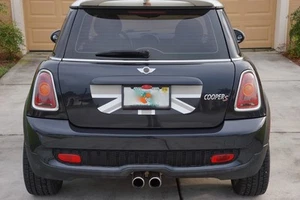 Black Grey White Union Jack Flag Trunk Boot Decal for Mini Cooper R56 2007-2013 - Picture 1 of 3
