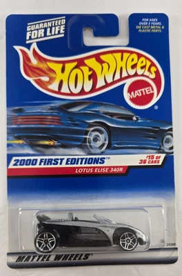 MATTEL Hot Wheels DieCast Metal 2000 First Editions Series LOTUS ELISE 340R #075 - Image 1 of 4