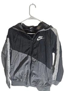 Nike wind breaker hooded jacket boys size L - Picture 1 of 4