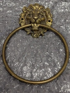 Brass Lion's Head Door Knocker Vintage - Picture 1 of 7
