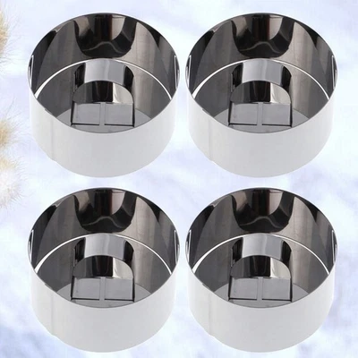  4 Pcs Backzubehör Tortenbackzubehör Runde Kuchenform Backwerkzeug - Bild 1 von 4