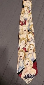Vintage 1993 MARILYN MONROE KRAWATTE KRAWATTE MADE BY SUSAN BERNARD Made In USA - Bild 1 von 6