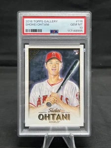 2018 Topps Gallery #116 Shohei Ohtani RC Rookie PSA 10 GEM MINT Angels Dodgers - Picture 1 of 10