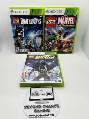 360 Lego Batman 3, Marvel Super Heroes, Dimensions Games Bundle Completo Foto 1 de 4