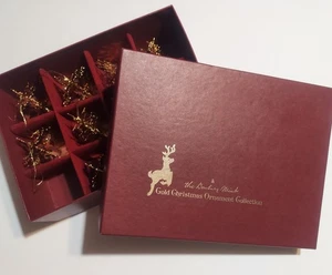 Set Of 10 1981 Danbury Mint 23 Kt Gold Plated Christmas Ornaments Box Included - Picture 1 of 15