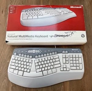 Microsoft Natural Multimedia Keyboard PS/2 - RT9470. Boxed, Tested & Working. - Picture 1 of 12