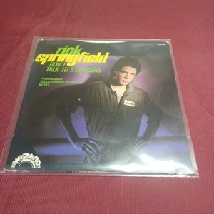 Rick Springfield Don't Talk To Strangers (1982) Australian p/s 45 record - Picture 1 of 4