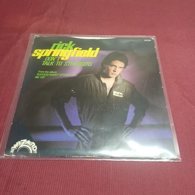 Rick Springfield Don't Talk To Strangers (1982) Australian p/s 45 record - Image 1 of 4