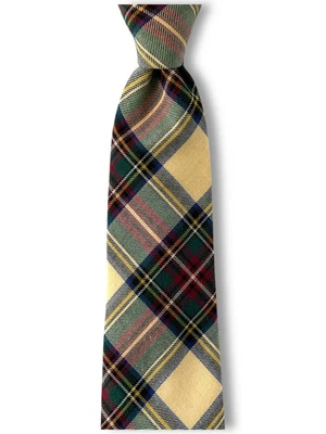 Lands End Viyella Mens Tie Multicolored Plaid Wool Blend Necktie NWOT Long - Image 1 of 4