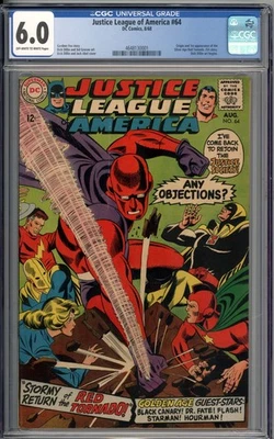 Justice League of America #64 CGC 6.0 Origin & 1st Appearance of the Red Tornado - Image 1 of 2