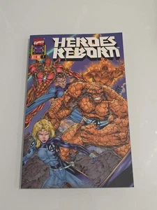 Heroes Reborn TPB First Printing 1996 Marvel Comics Signed Brett Booth - Picture 1 of 6