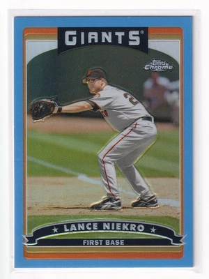 2006 Topps Lance Niekro #219 - Blue Chrome Refractor - Image 1 of 3