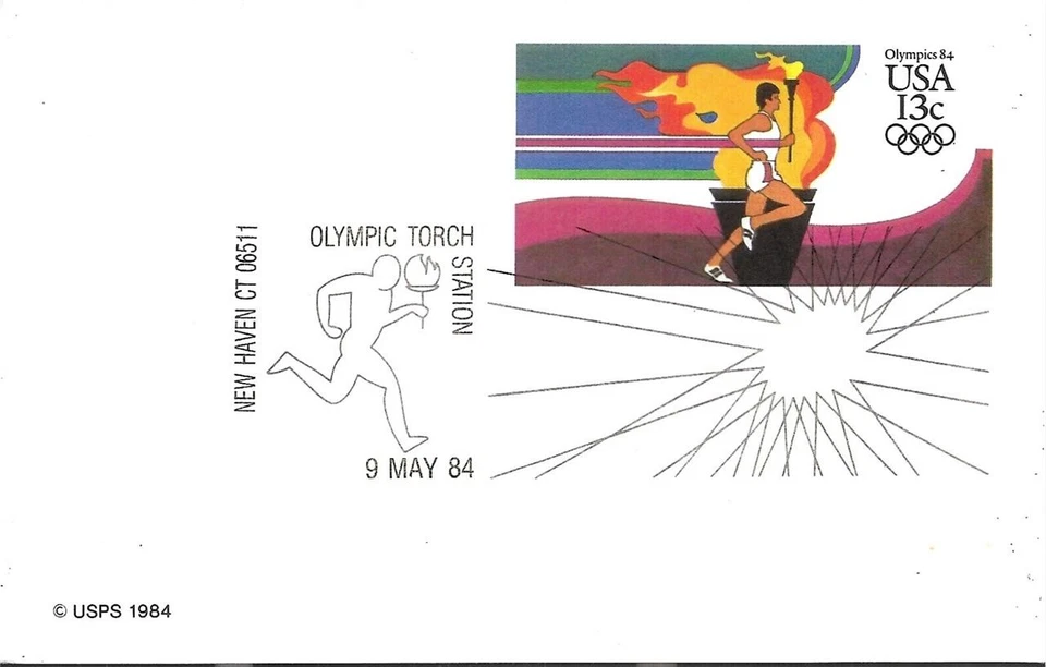 1984 OLYMPIC TORCH STATION New Haven CT 9 May 1984 - Image 1 of 1