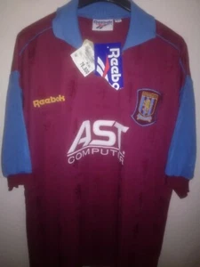 ASTON VILLA 1995-1996 BNWT camiseta shirt trikot maillot maglia reebok - Picture 1 of 7