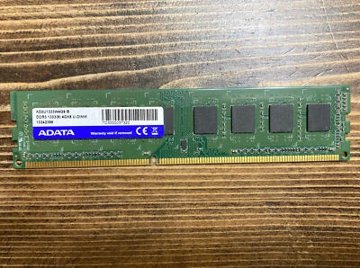 ADATA DDR3 1333(9) 4GX8 U-DIMM Ram Stick Memory - Image 1 of 3
