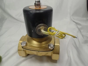 Unused BACO Engineering Solenoid Valve Brass 2” 110V VAC 2W-50 Normally Closed - Picture 1 of 5
