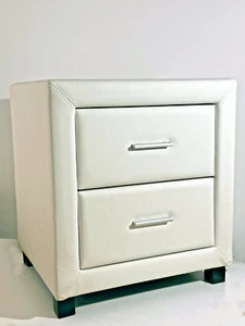 Mesa de noche de 2 cajones - mesita de noche/almacenamiento de diseño moderno - VENTA - Imagen 1 de 5