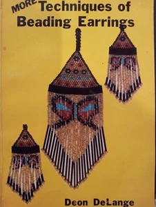 Pendientes con cuentas de libro patrón de abalorios vintage instrucciones - Imagen 1 de 5