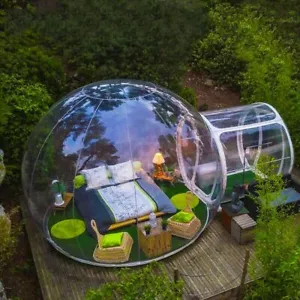 Garten Bubble Zelt 4x6 M Partyzelt Pavillon Haus Camping Outdoor Aufblasbar PVC - Bild 1 von 11