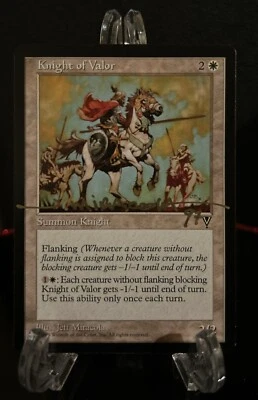 MTG Knight Of Valor Signed Jeff Miracola Artist Proof AP Vintage Visions - Image 1 of 2