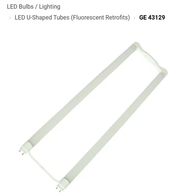 GE LAMPS LED13ET8/U6/840 U-Bend LED Bulb,T8,4000K,1900 lm,13W - Image 1 of 3