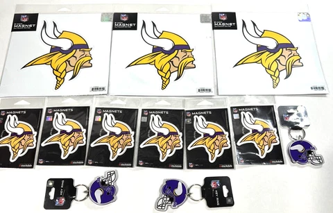 Minnesota Vikings Magnets & Key Rings Gift Set Cover