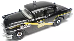 2018 MATCHBOX '56 BUICK CENTURY BLACK 2 3/4" DIECAST STATE POLICE CAR W/ YELLOW - Picture 1 of 6