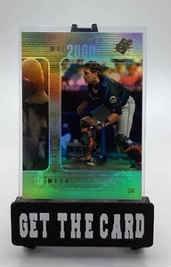 Mike Piazza Oberdeck SPX 2000 Baseballkarte #49 Gold Regenbogenfolie - Bild 1 von 2