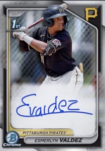 2024 Topps Bowman Auto Chrome Prospect Signature ESMERLYN VALDEZ Digital - Picture 1 of 1