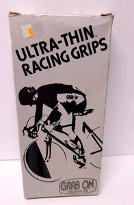 Vintage NOS Grab On ultradünne Racing Griffe COMP 2 schwarz in Box - 4 Griffe - Bild 1 von 7