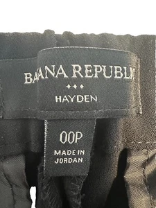 Banana Republic Youth Girls Size 00P Black Pants With Pockets Stretched Waist - Picture 1 of 10