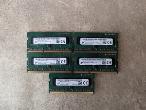 LOT OF 5 MICRON 4GB MT8KTF51264HZ-1G6N1 1RX8 PC3L-12800S-11-13-B4 RAM B1-4(31) - Picture 1 of 3