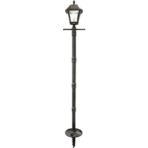 GAMA SONIC Baytown II Solar Lamp Post with EZ-Anchor Base (105SG01) - Picture 1 of 14