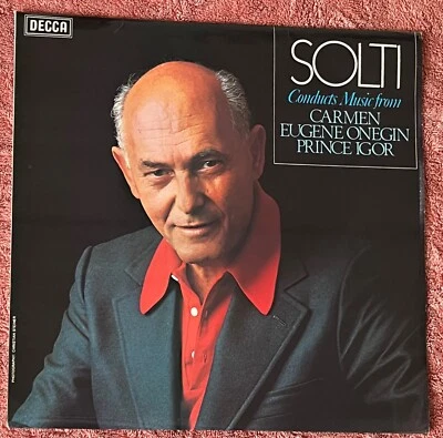 SOLTI Conducts Music From Carmen Eugene Onegin Prince Igor DECCA Vinyl Record LP - Image 1 of 4