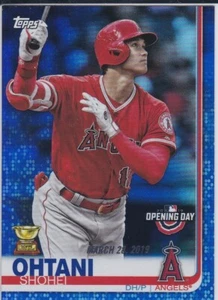 TARJETA DE NOVATO SHOHEI OHTANI Topps All-Star Angels RARA VARIACIÓN DE LÁMINA AZUL $$ LE! - Imagen 1 de 2