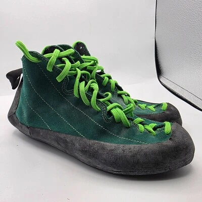 Five Ten Mens Size 10 Green Black Rock Climbing Shoes Outdoors Adventure - Image 1 of 4