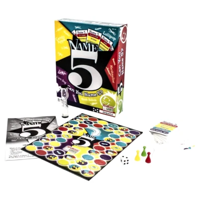 Name 5 Board Game Quick Thinking Party Game, 2 Players / Teams New Toy Age 12+ - Image 1 of 4