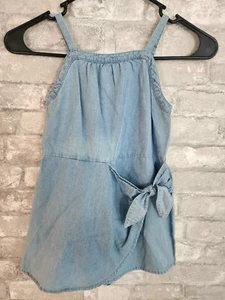 NWT Wonder Nation Girl's Denim Skort Romper Size XS (4/5) Shorts Dress Jumpsuit - Picture 1 of 5