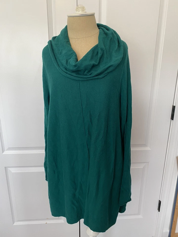 Motherhood Maternity XL green tunic sweater cowl neck - Image 1 of 4