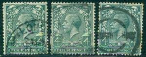 GREAT BRITAIN SG-378, SCOTT # 165, USED, FINE, 3 STAMPS, GREAT PRICE! - Picture 1 of 1
